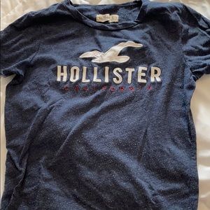 blue hollister shirt